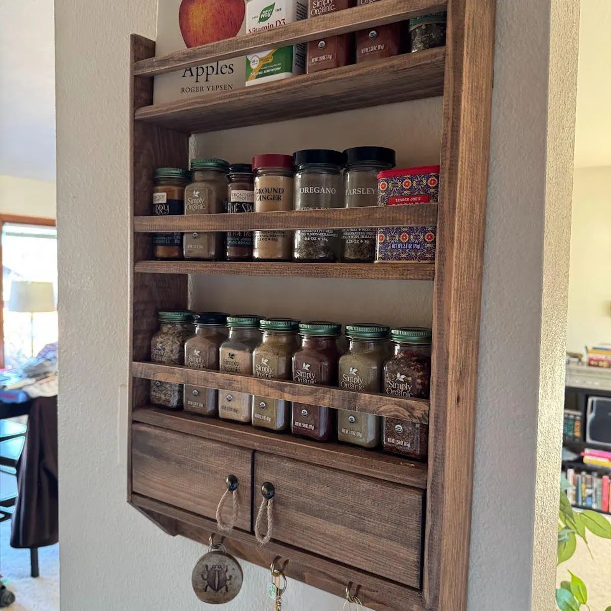 Pragya Wooden Wall Shelf